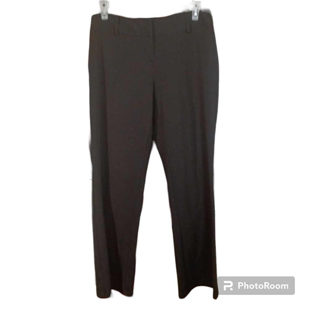Cato Women's Wide Belt loop Waistband Flat Front Flared Leg Work Pants Sz 14/16
